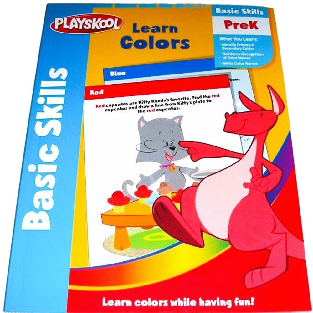Playskool Workbook 2015 LEARN COLORS PreK Basic Skills Homeschool Daycare
